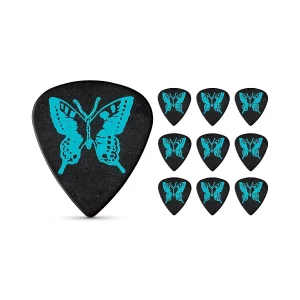 1 Butterfly Polyacetal Guitar Picks 1.00 mm 10 Pack