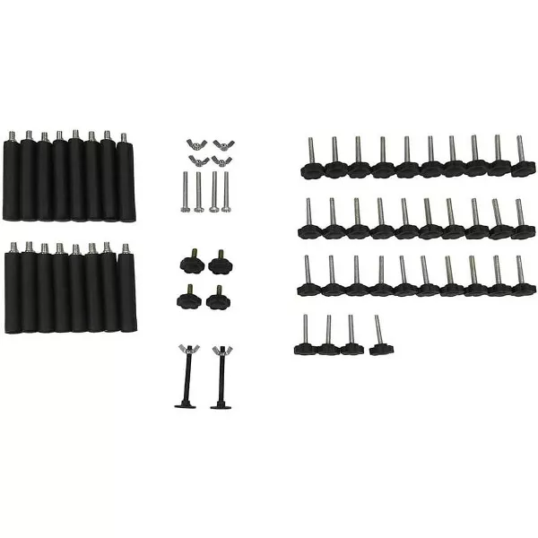 Iron Adjustable Height Double Tier Ukulele Stand Guitar Stand Violin Stand Can Hold 14 Ukulele Stands Exhibition Hall Outdoor Stand Black One Size - 图片 4